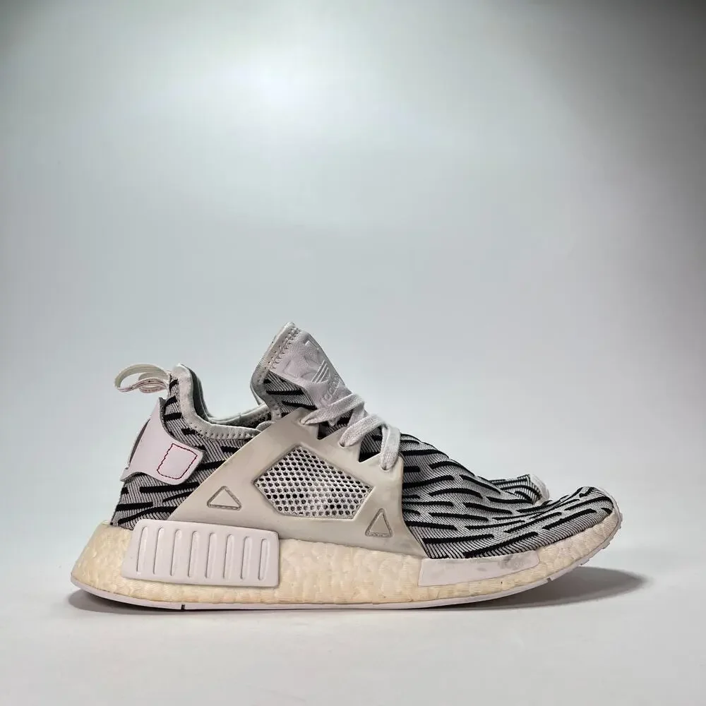 adidas NMD XR1 Primeknit Zebra Casual Lifestyle Sneakers BB2911 Men's Size 8.5